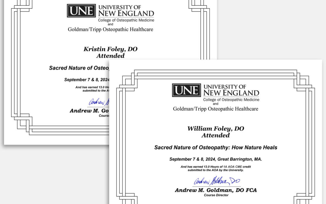 Sacred Nature of Osteopathy Course
